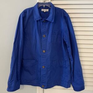 Alex Mill Women’s Britt Work Jacket in Recycled Denim Cobalt Blue